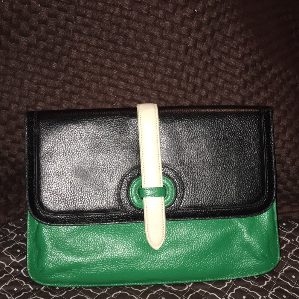 Neiman Marcus Leather Clutch
